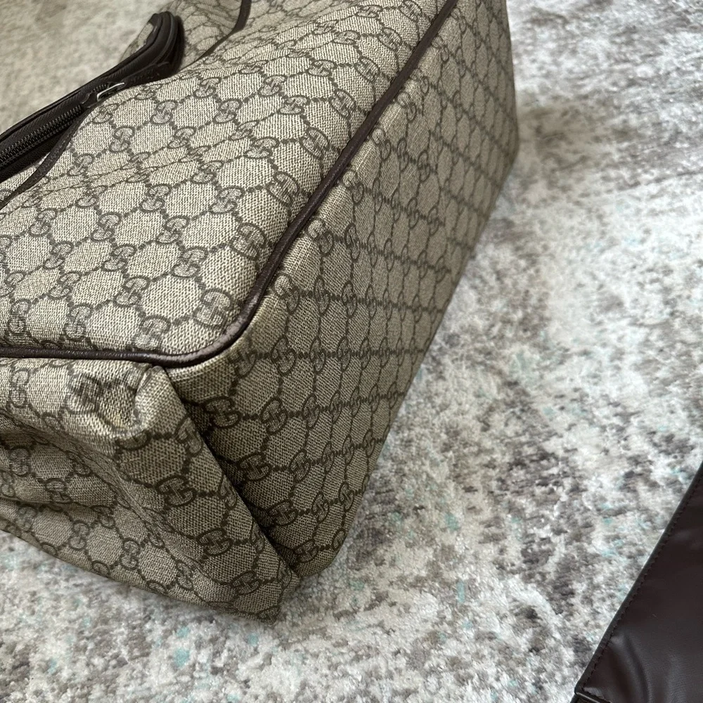 Gucci Brown GG Supreme Coated Canvas Diaper Bag (2019)